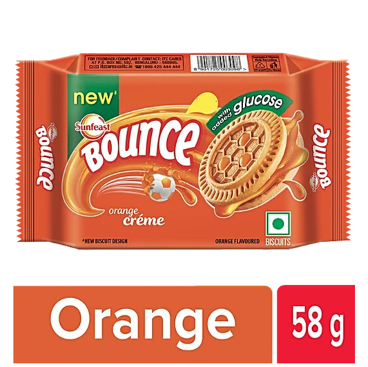 Sunfeast Bounse Tangy Orange 58gm