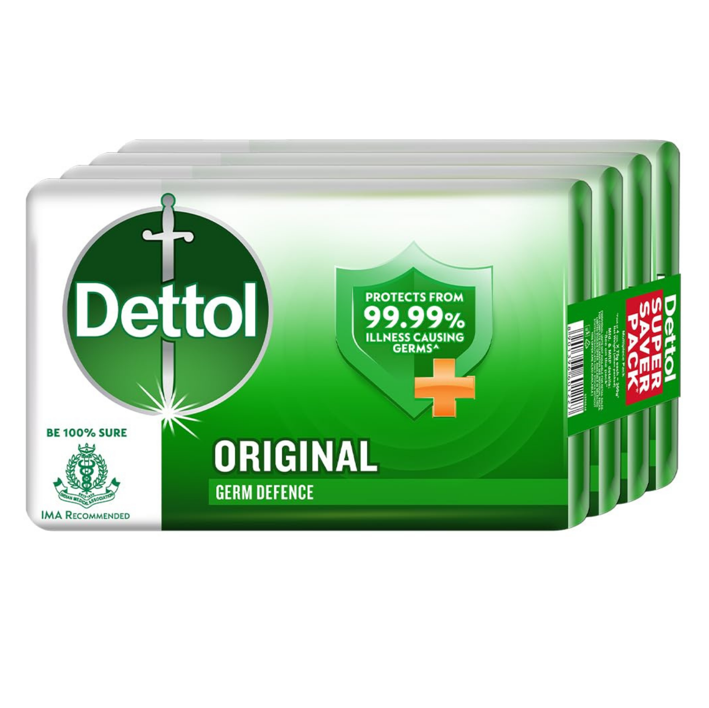 Dettol Original Bathing Soap Bar With 12hr Germ Protection (6 x 150gm)