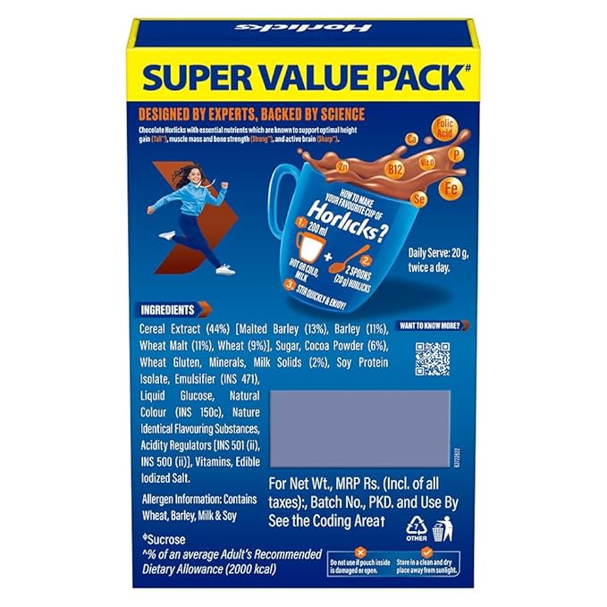 Horlicks Chocolate Nutrition Drink || 1 kg Refill Pack