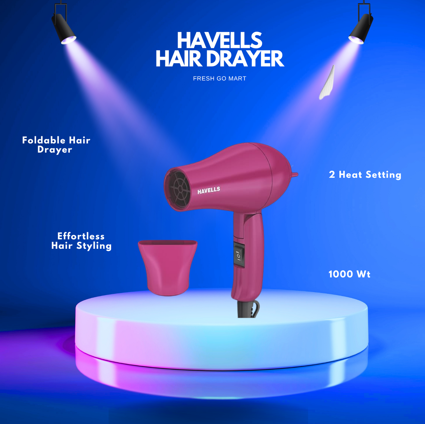 Havells 1000 Watt Foldable Hair Dryer