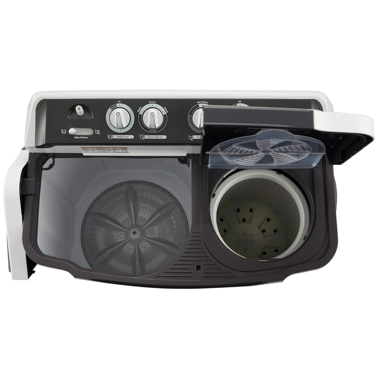 LG 7 Kg 5 Star Wind Jet Dry Semi-Automatic Top Loading Washing Machine (P7020NGAZ, Dark Gray, Rat Away Feature)