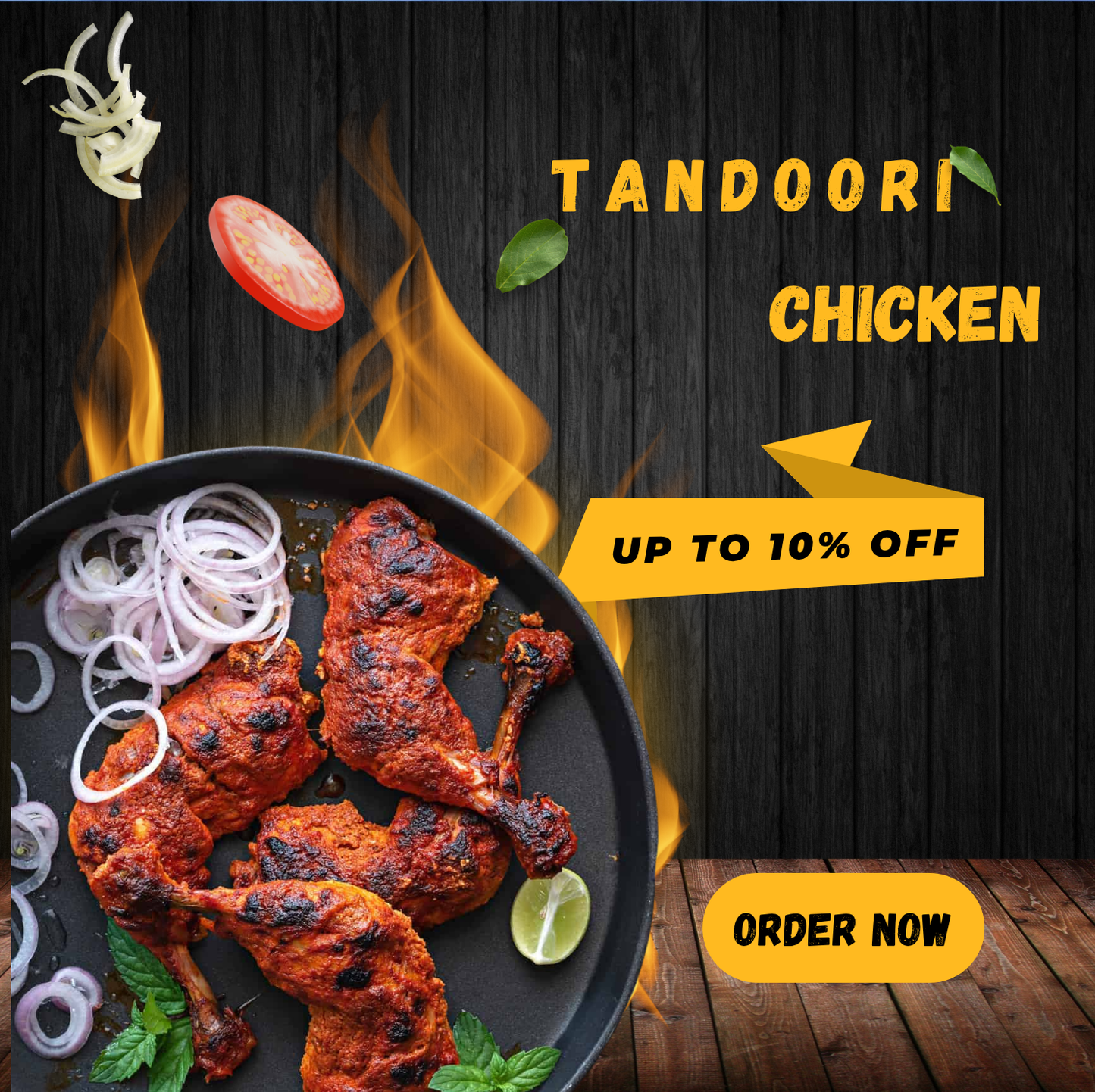 Tandoori Chicken Big (4 pc)