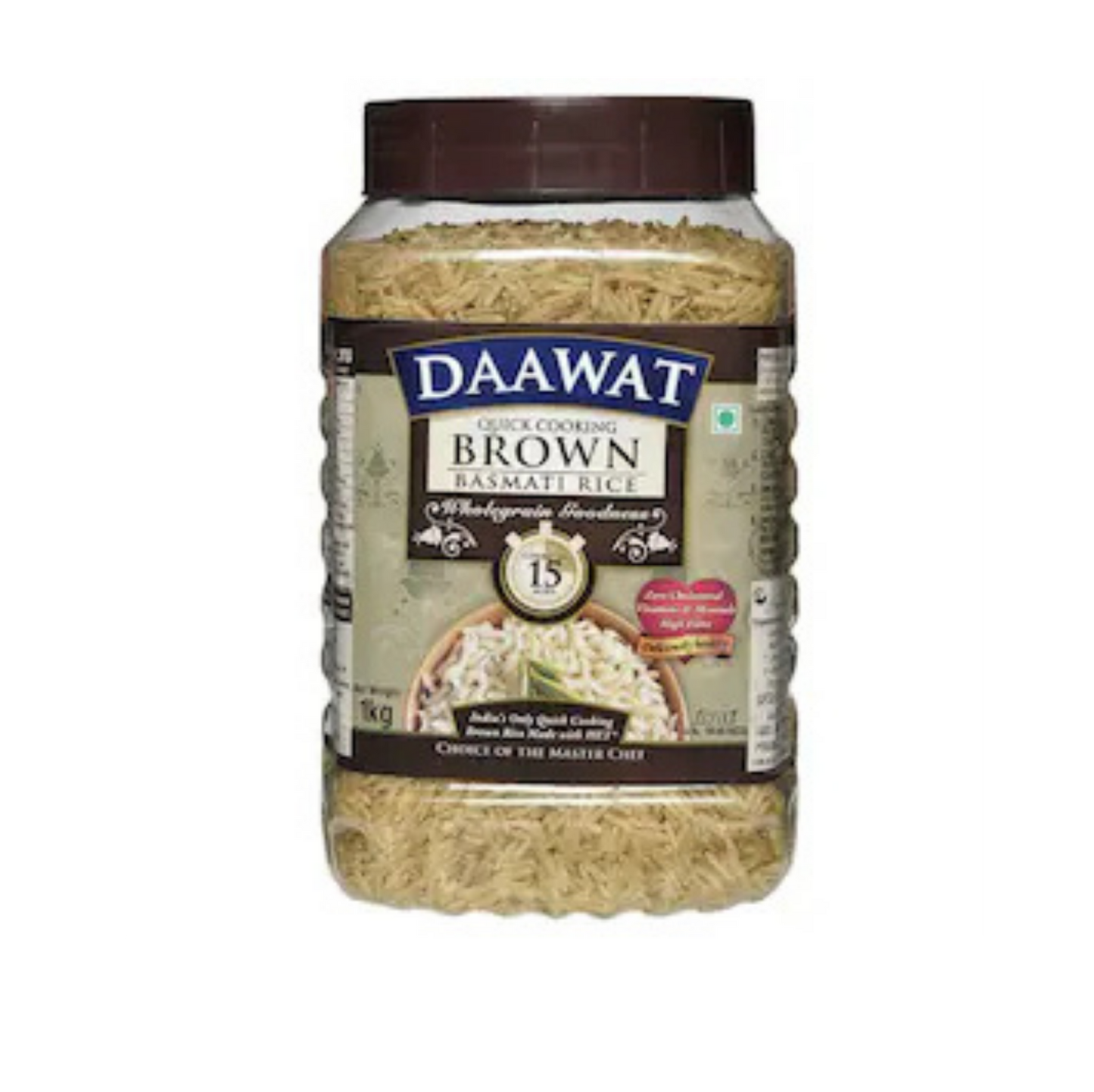 Dawat Brown Basmati Rice [1 Kg] Jar