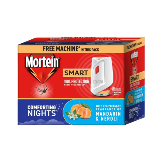 Mortein SmartPlus Mosquito Killer Machine + Mosquito Repellent Refill -Combo Pack (45ml) Mosquito Vaporiser (1 Unit 1 Refill) [3pc]