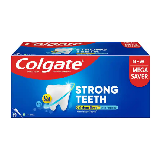 Colgate Strong Teeth Anticavity Toothpaste 600 g, Pack of 3 [1 Box]
