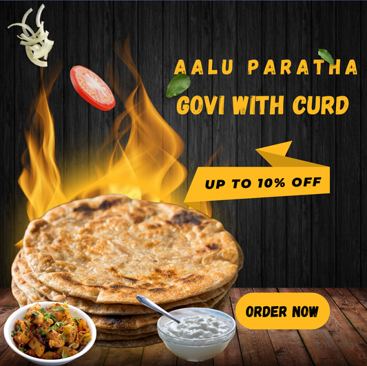 Aalu Paratha Govi With (Curd)