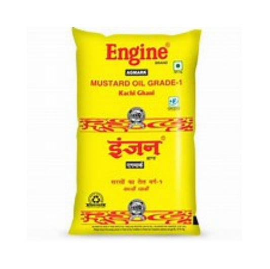 Engine Brand Kachi Ghani Mustard Oil 1 L (Pouch)