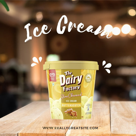 Kwality Wall's The Dairy Factory Slow Churned Alphonso Mango Ice Cream Tub 700 ml