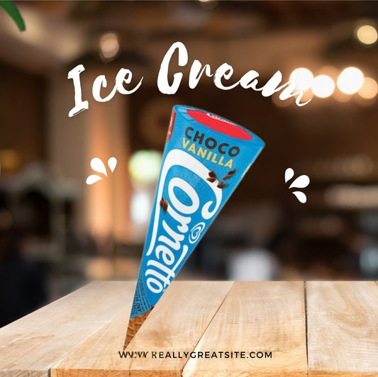 Kwality Wall's Cornetto Double Venilla Cone Ice Cream 105 ml (Wrap)
