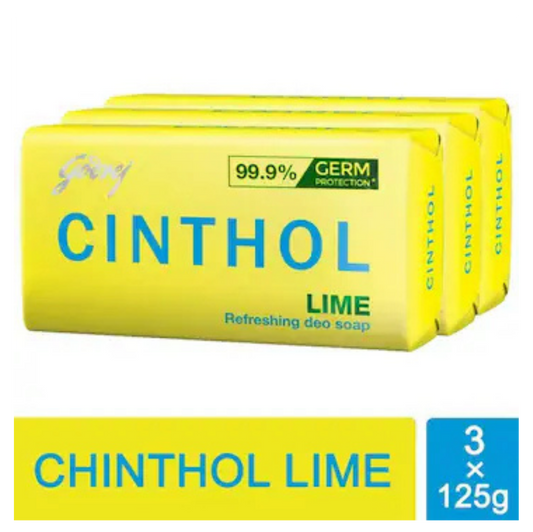CINTHOL Bathing Soap  50 Rs Each [3 x 125gm ]