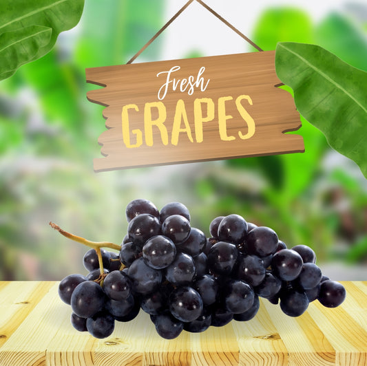 Fresh Black Grapes 1 Kg