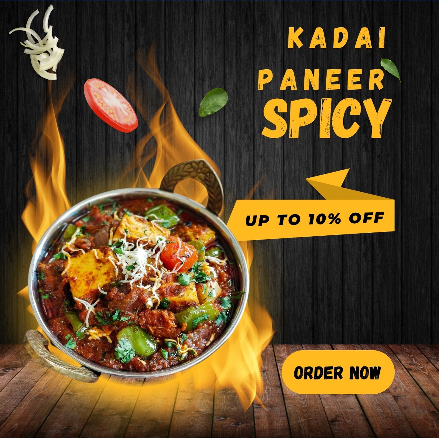 Kadai Paneer (Spicy)