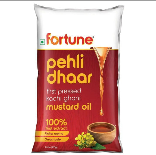 Fortune Pehli Dhar First Pressed Kachi Ghani Mustard Oil 1 L